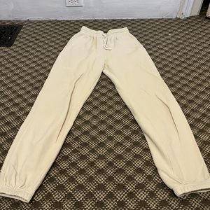Urban Outfitters cream sweatpants